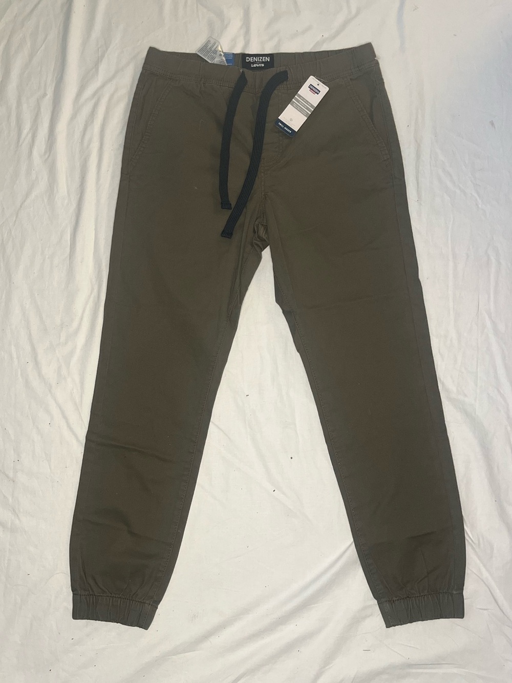 Denizen from Levi's Olive Drawstring Jogger Pants for Men Size S